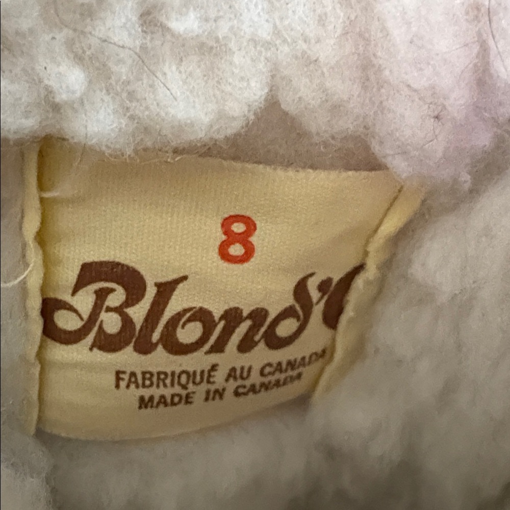 Blonde Canada Tan Leather Women's Boots 8 - Picture 2 of 12